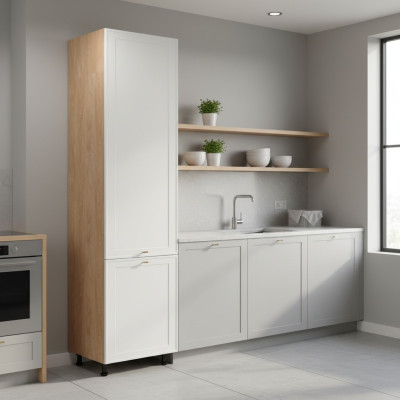 Built-in refrigerator cabinet Modulo, tall cabinet, kitchen furniture