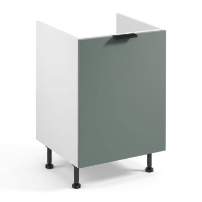 White kitchen waste collection cabinet
