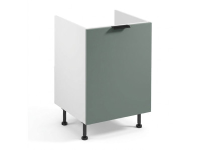 White kitchen waste collection cabinet