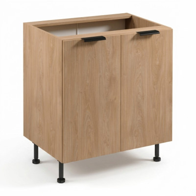Desk with kitchen shelf support