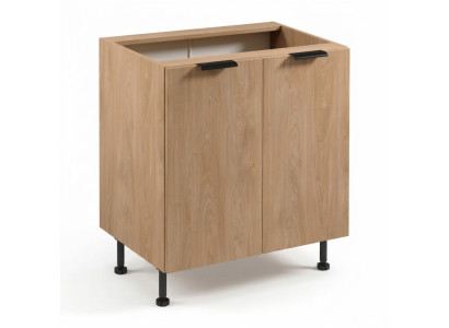 Desk with kitchen shelf support