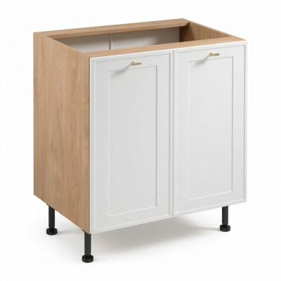Mobile kitchen sink with two doors