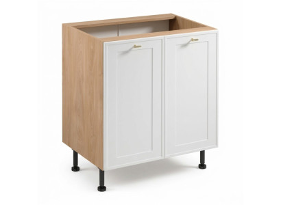 Mobile kitchen sink with two doors