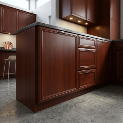 Dishwasher front panel