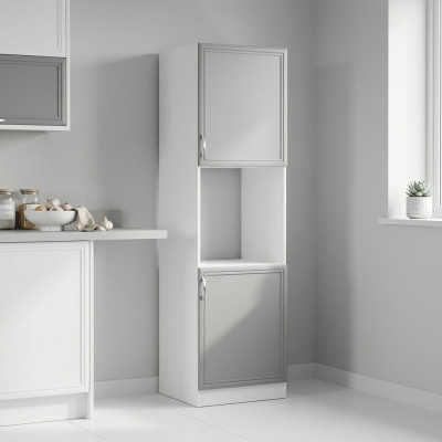 Cabinet wall at the oven location