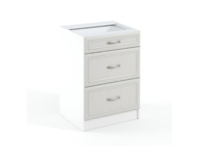 Mobile kitchen table with drawers