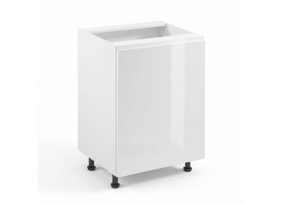 Mobile kitchen table with glossy surface