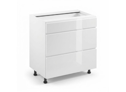 Mobile kitchen table with drawers