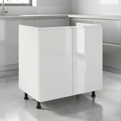 Glossy mobile kitchen cabinet