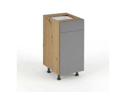 Kitchen mobile table with drawer and shelves