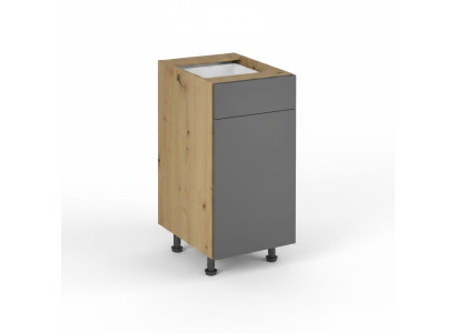 Mobile kitchen table with drawers and shelves