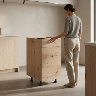Kitchen furniture with doors and shelves