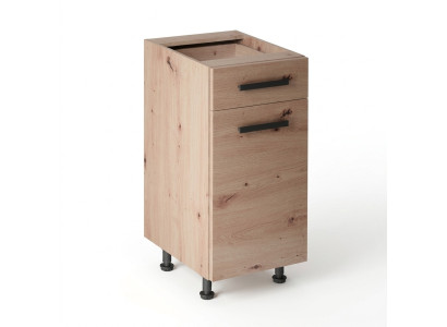 Mobile kitchen furniture with shelves and sink drawer