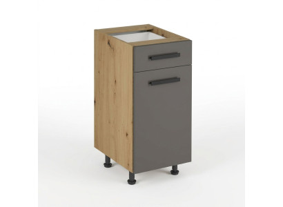 Kitchen cabinet with drawers and shelves