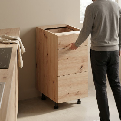 Mobile kitchen sink with drawers