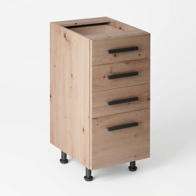 Comfortable kitchen cabinet with drawers