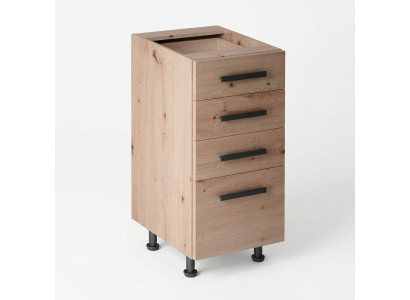 Comfortable kitchen cabinet with drawers