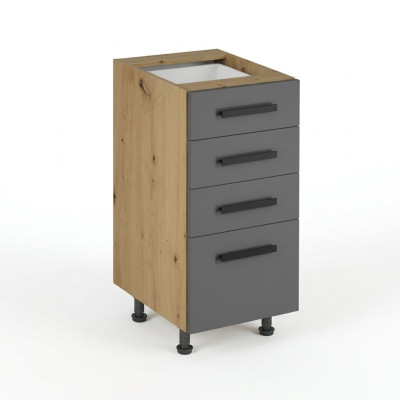 Kitchen furniture with drawers