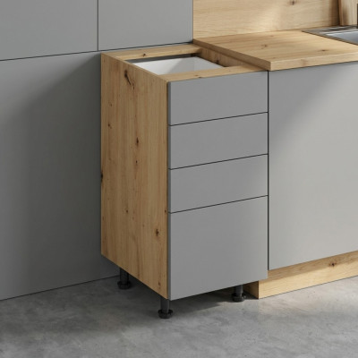 Kitchen cabinet with drawers