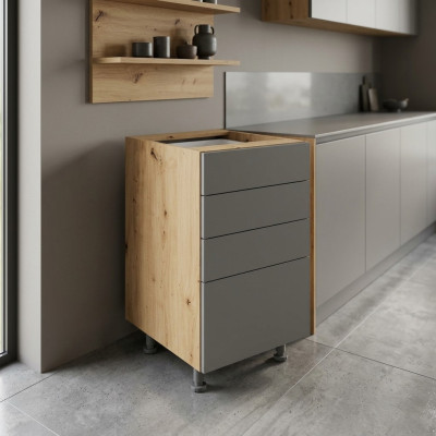 Mobile kitchen with drawers
