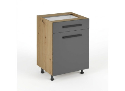 Multi-functional mobile table with drawer and shelves