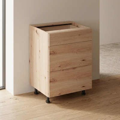 Mobile kitchen with 3 drawers