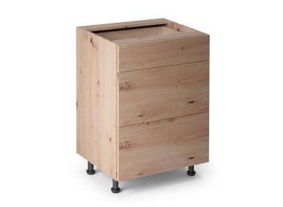 Mobile kitchen with 3 drawers