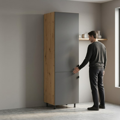 Mobile cabinet underbuilt refrigerator