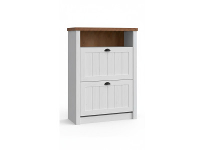 Shoe cabinet with doors, shoe storage cabinet, double-walled furniture