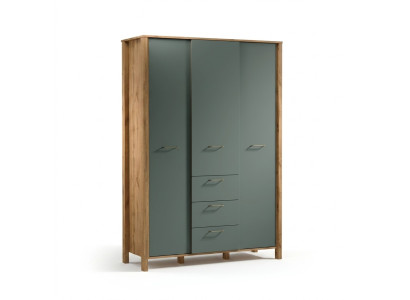 Independent wardrobe with hooks and drawers