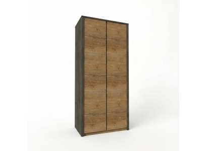 Textile wardrobe with hanger