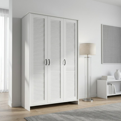 Kangas wardrobe with 2 durable clothing rods