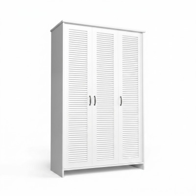 Kangas wardrobe with 2 durable clothing rods