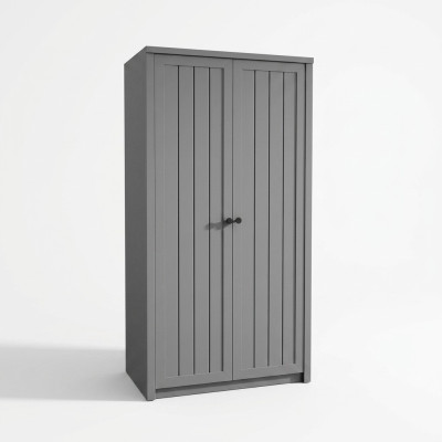 Textile wardrobe with hanger