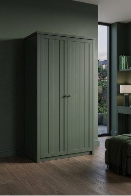 Room wardrobe with hanger, multifunctional, green
