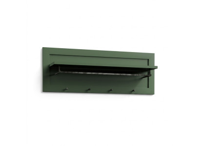 Cabinet wall with shelf and wardrobe door