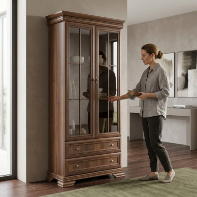 Vanha display cabinet with drawers
