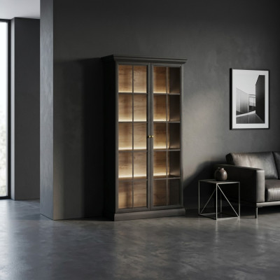 Glass display cabinet
