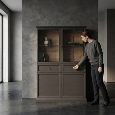 Vitrum furniture with 2 drawers