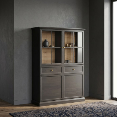 Vitrum furniture with 2 drawers