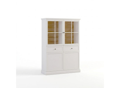 Kitchen display cabinet with 2 drawers