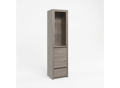 Modern elegant gray display cabinet