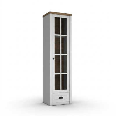 Modern white display cabinet