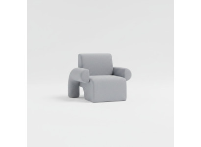 Modern armchair for warm decoration