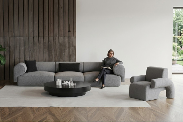 Modern sofa for warm decoration