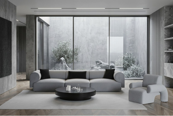 Modern sofa for warm decoration