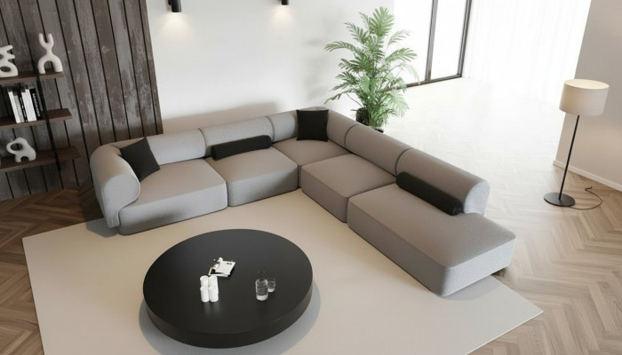 Modern and elegant corner sofa for the living room