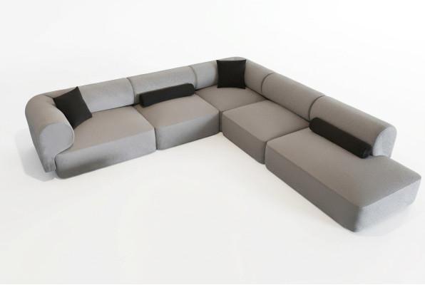 Modern and elegant corner sofa for the living room