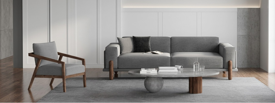 Armchair and sofa set always available