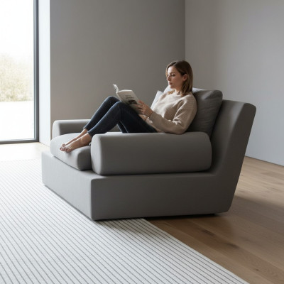 Modern, ergonomic and soft armchair